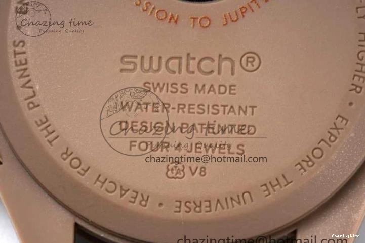 0308 Speedmaster Misson To Jupiter 1:1 Best Edition Brown Dial On Nylon Strap Quartz Breathable 7857